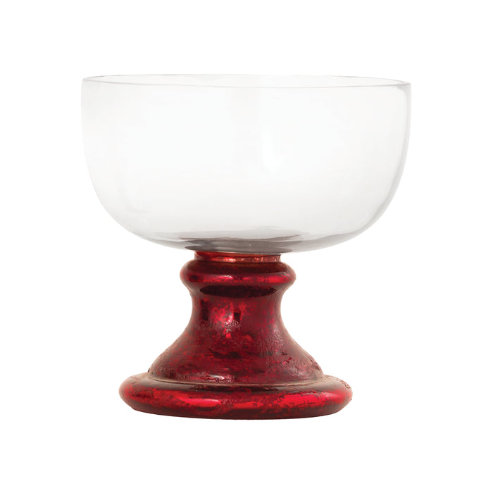 Melrose Bowl - Small Antique Red Artifact and Clear