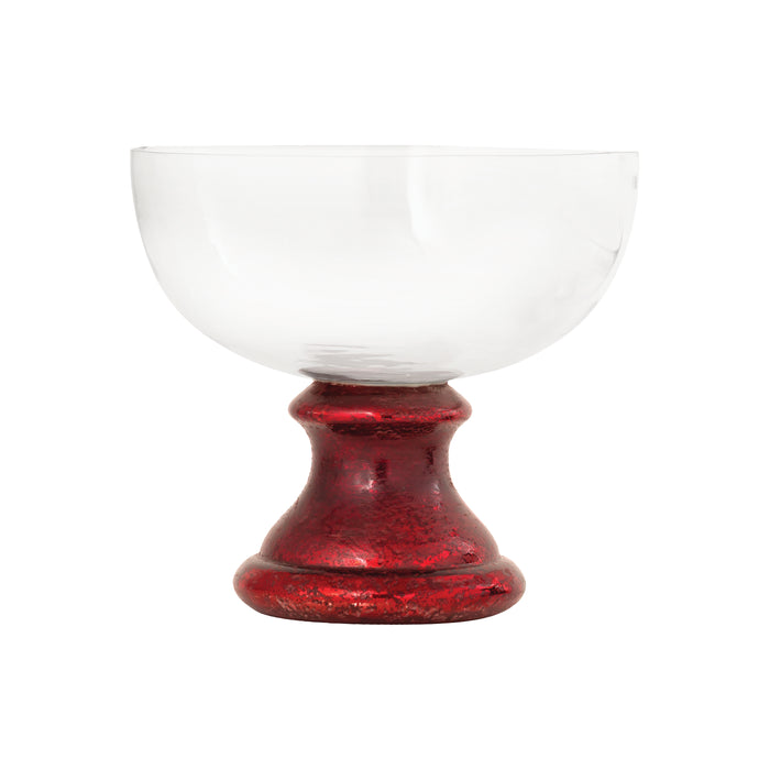 Melrose Bowl - Large Antique Red Artifact and Clear