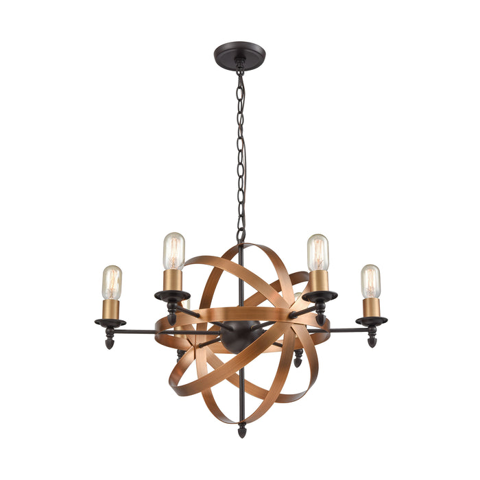 Kingston 27'' Wide 6-Light Chandelier - Oil Rubbed Bronze