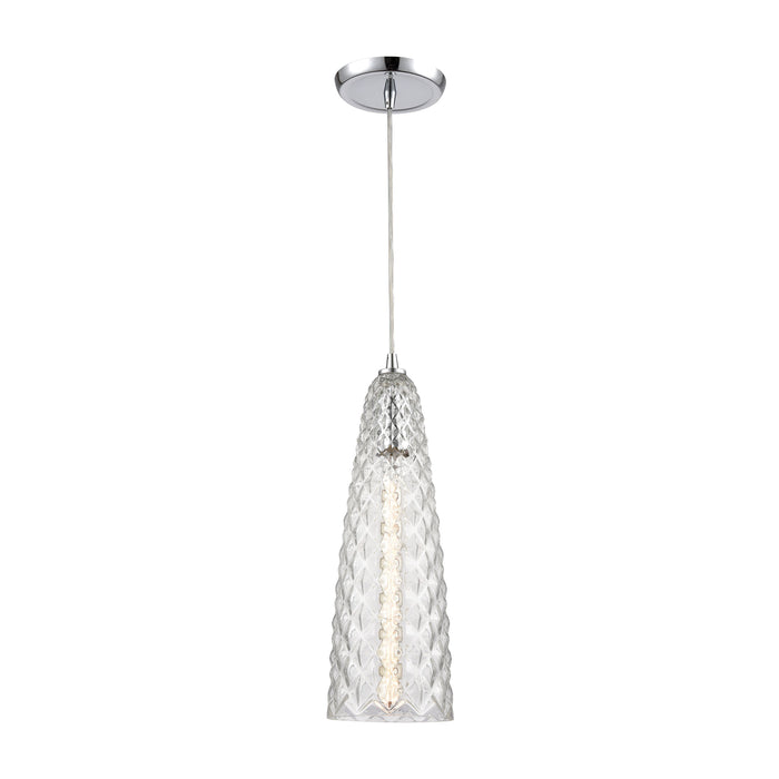 Glitzy 5'' Wide 1-Light Mini Pendant - Polished Chrome