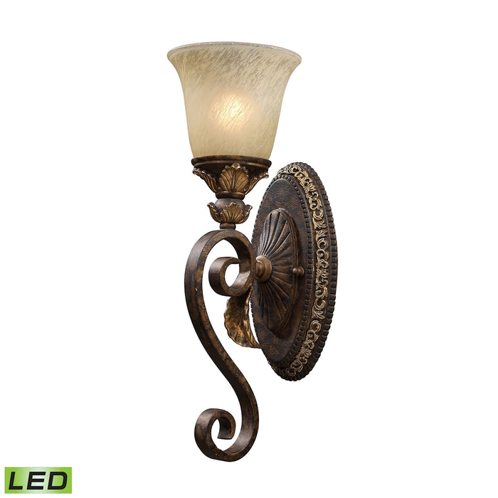 Regency 18'' High 1-Light Sconce - Burnt Bronze