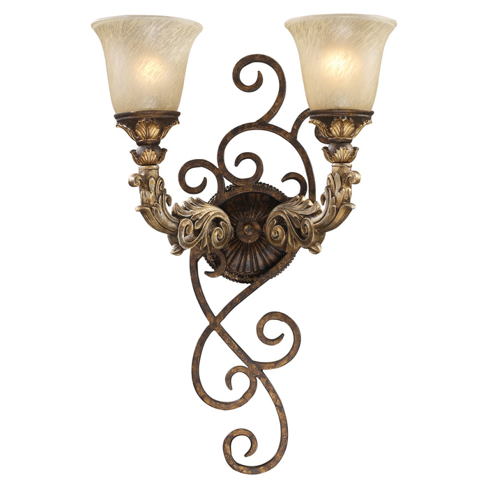 Regency 13'' High 2-Light Sconce - Burnt Bronze