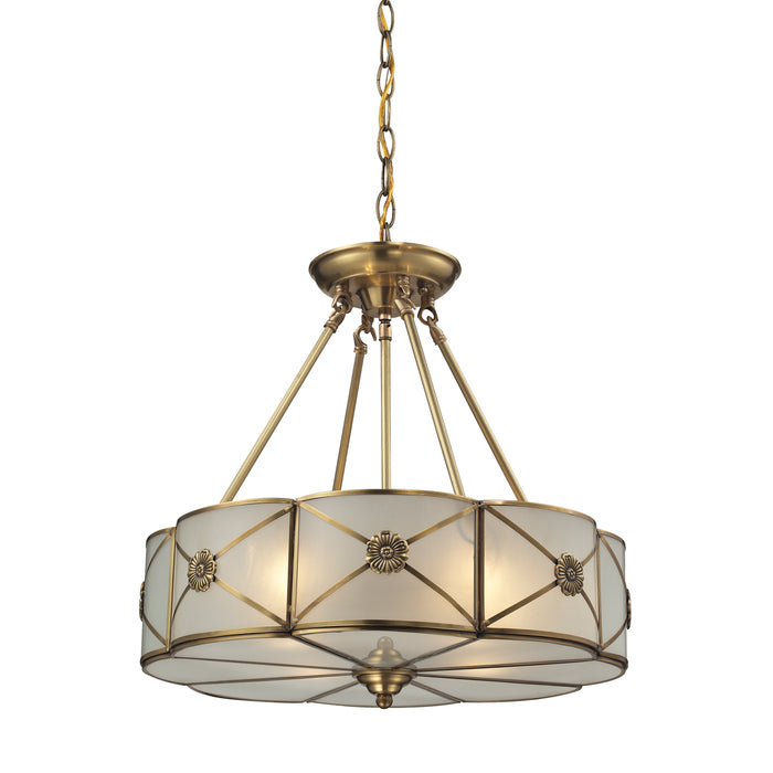 Preston 18'' Wide 4-Light Chandelier - Brushed Brass