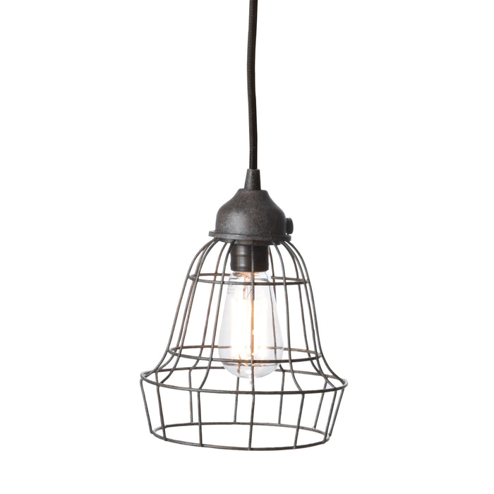 Wire 6'' Wide 1-Light Mini Pendant - Brown