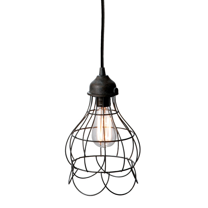 Wire 6'' Wide 1-Light Mini Pendant - Oil Rubbed Bronze