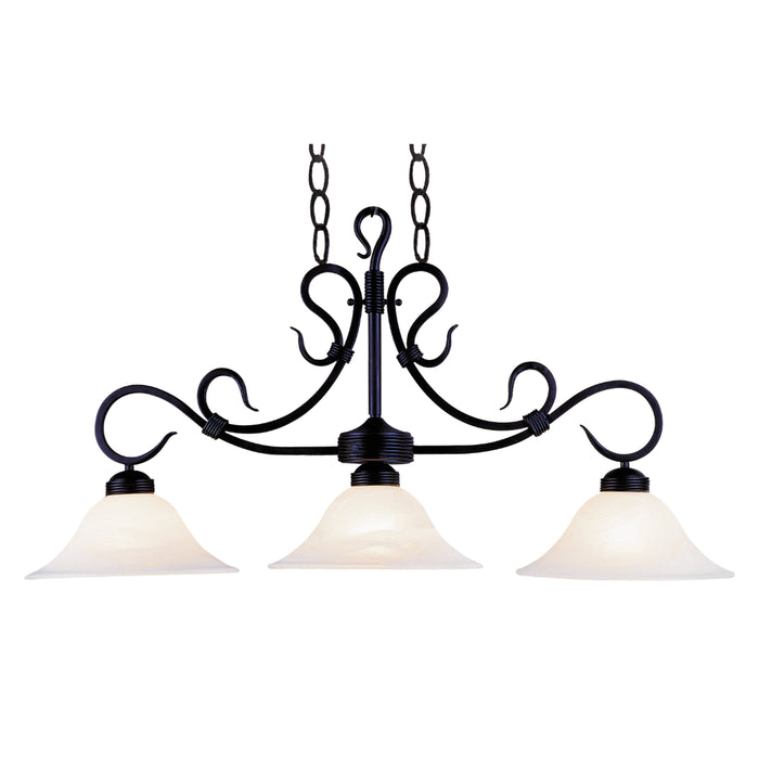 Buckingham 40'' Wide 3-Light Linear Chandelier - Matte Black