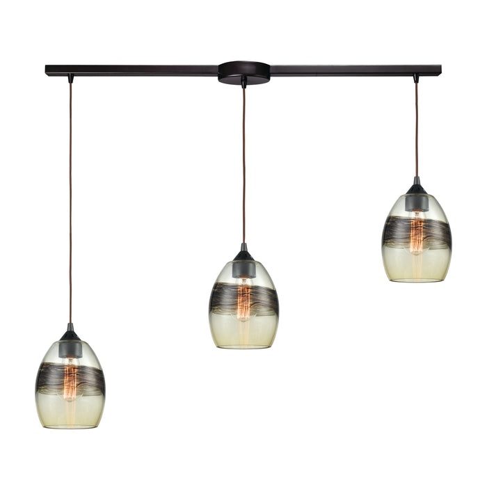 Whisp 38'' Wide 3-Light Multi Pendant - Oil Rubbed Bronze