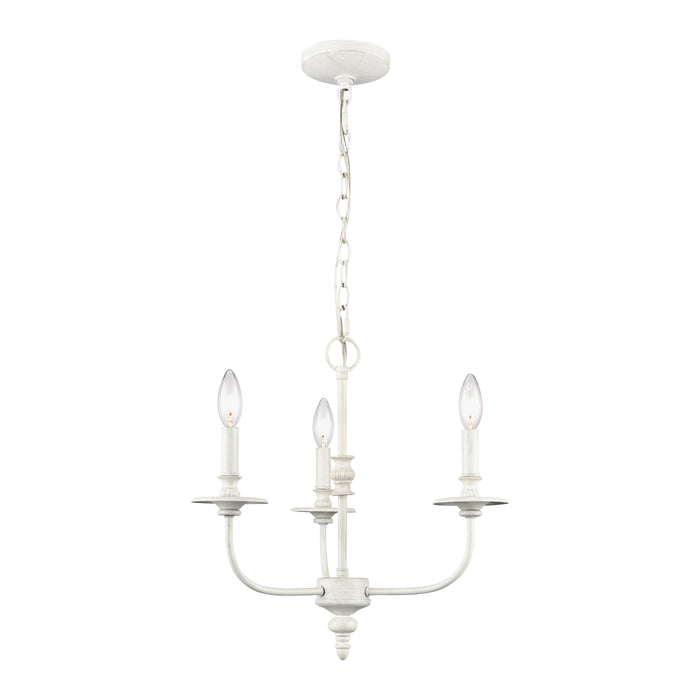 Hartford 18'' Wide 3-Light Chandelier - Farmhouse White