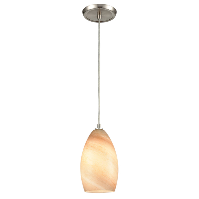 Planetario 5'' Wide 1-Light Mini Pendant - Satin Nickel