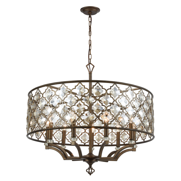 Armand 32'' Wide 9-Light Chandelier - Weathered Bronze