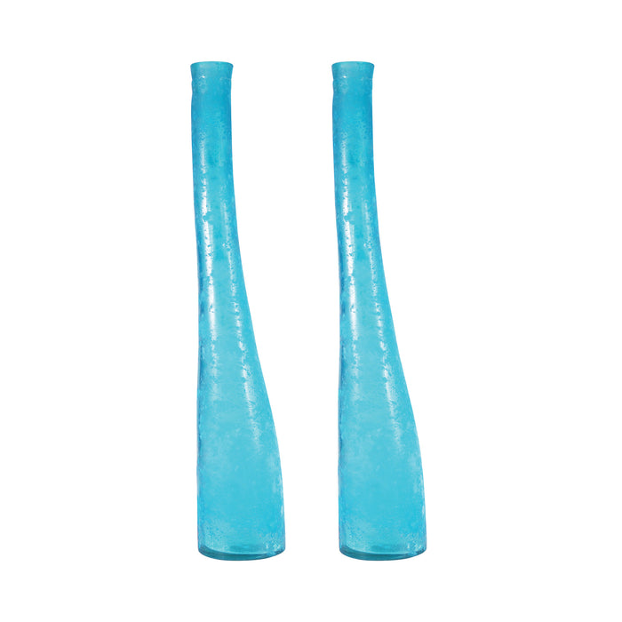 Voile 23-inch Bottles (Set of 2) - Textured Aroma Blue