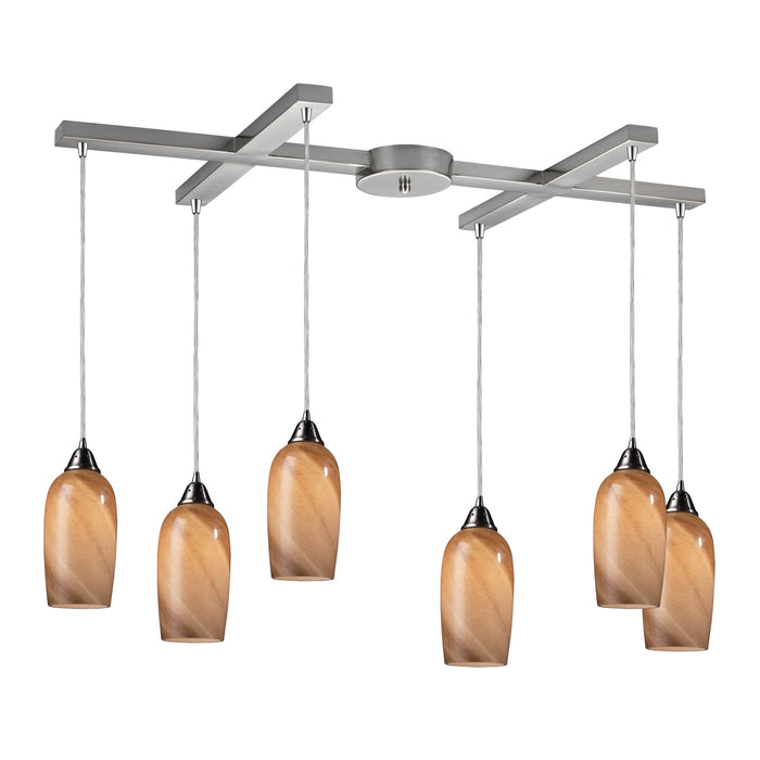 Sandstone Configurable Multi Pendant - Satin Nickel