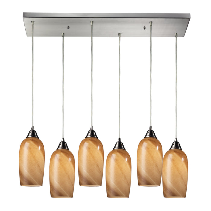 Sandstone Configurable Multi Pendant - Satin Nickel