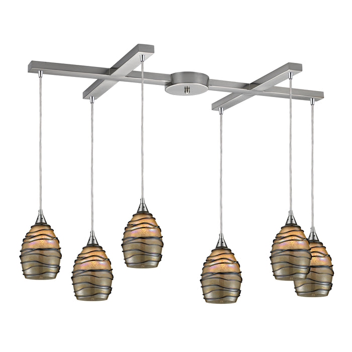 Vines Configurable Multi Pendant - Satin Nickel