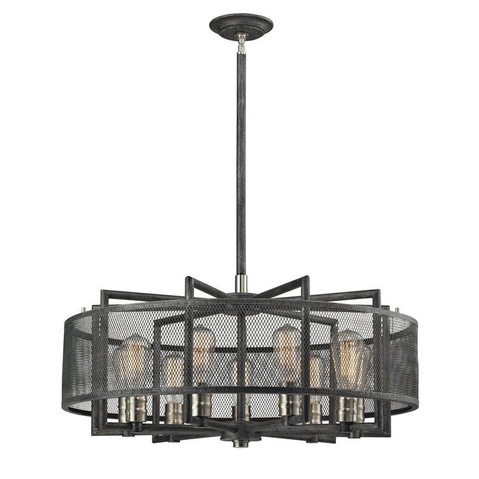 Slatington 28'' Wide 9-Light Chandelier - Brushed Nickel