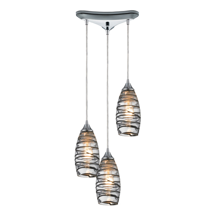 Twister Configurable Multi Pendant - Polished Chrome