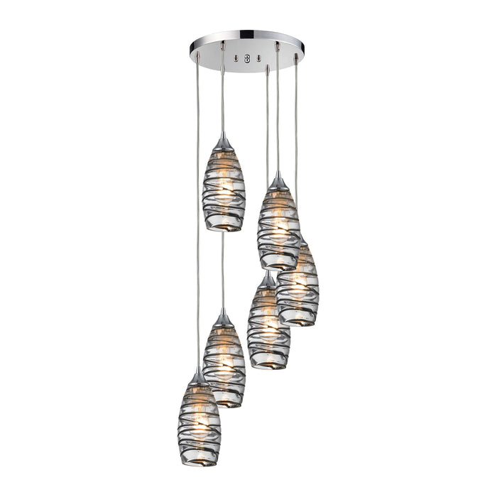 Twister Configurable Multi Pendant - Polished Chrome