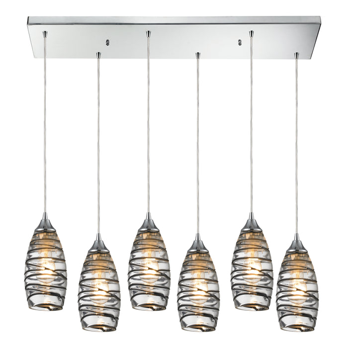 Twister Configurable Multi Pendant - Polished Chrome