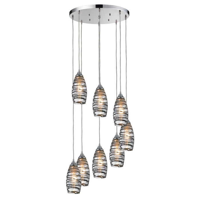 Twister Configurable Multi Pendant - Polished Chrome