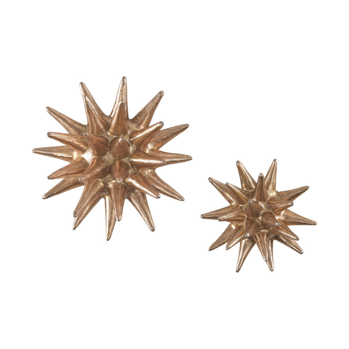 Parsec Composite Wall Decor In Copper (Set of 2)