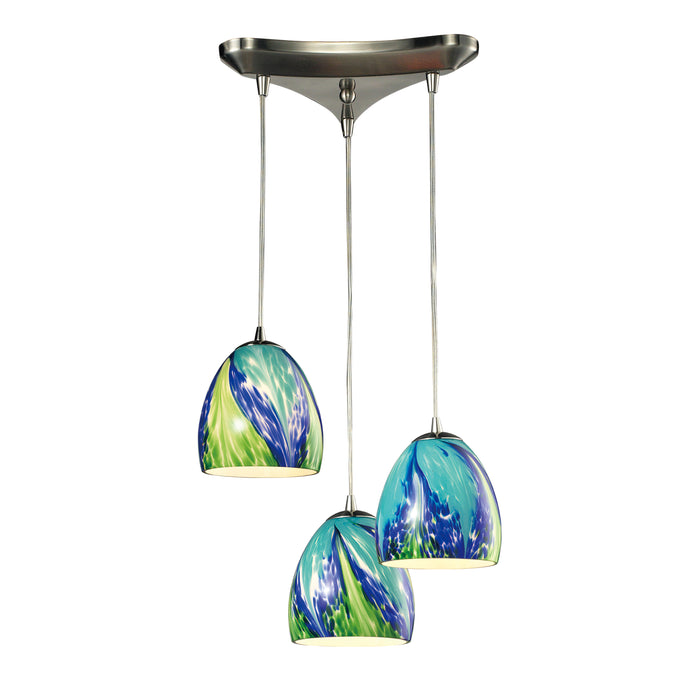 Colorwave Configurable Multi Pendant - Satin Nickel