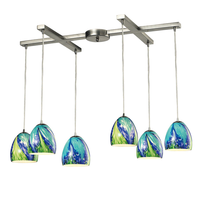 Colorwave Configurable Multi Pendant - Satin Nickel