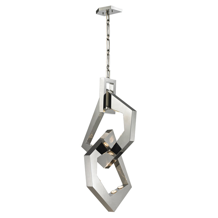 Links 21'' Wide 8-Light Chandelier - Polished Nickel