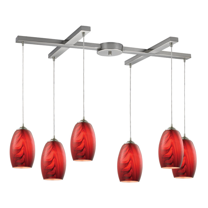 Tidewaters Configurable Multi Pendant - Satin Nickel