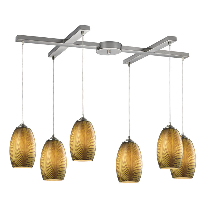 Tidewaters Configurable Multi Pendant - Satin Nickel