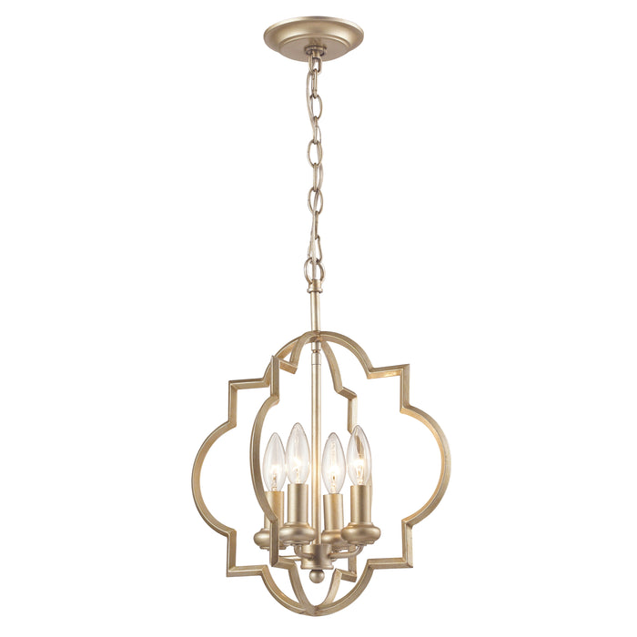 Chandette 14'' Wide 4-Light Chandelier - Aged Silver