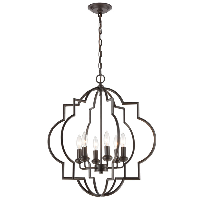 Chandette 22'' Wide 6-Light Chandelier - Oil Rubbed Bronze