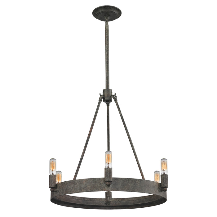 Lewisburg 21'' Wide 6-Light Chandelier - Malted Rust