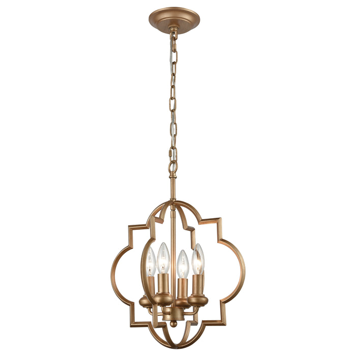 Chandette 14'' Wide 4-Light Chandelier - Matte Gold