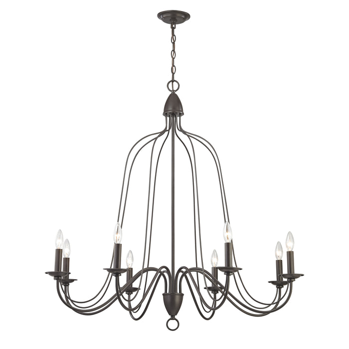 Monroe 40'' Wide 8-Light Chandelier - Oil Rubbed Bronze