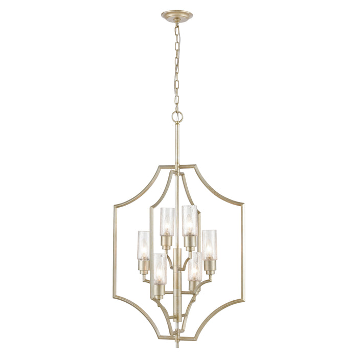 Cheswick 22'' Wide 6-Light Chandelier - Aged Silver