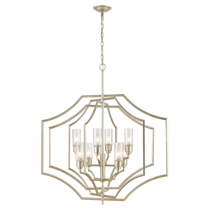 Cheswick 36'' Wide 8-Light Chandelier - Aged Silver