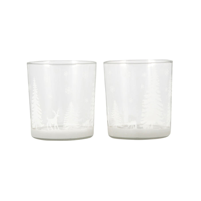 Winter Lights Set Of 2 Votives