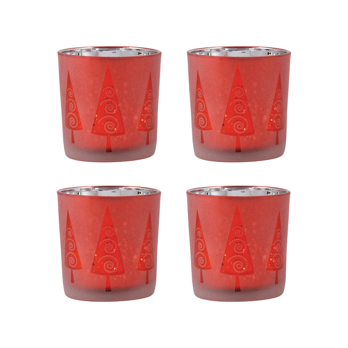 Modern Tree Votives (Set of 4)