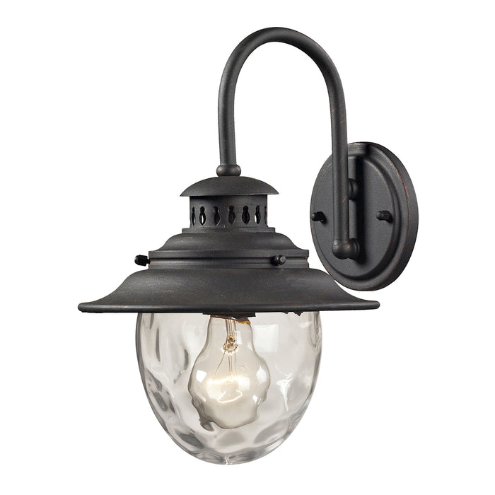 Searsport 13'' High 1-Light Outdoor Sconce - Weathered Charcoal