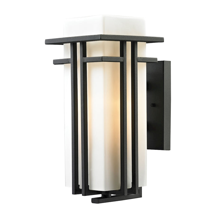 Croftwell 15'' High 1-Light Outdoor Sconce - Textured Matte Black