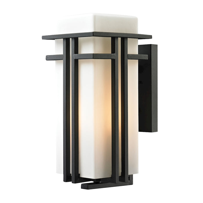 Croftwell 17'' High 1-Light Outdoor Sconce - Textured Matte Black