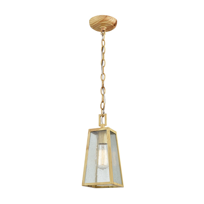 Meditterano 12'' High 1-Light Outdoor Pendant - Brown