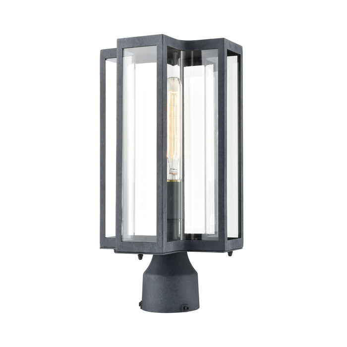 Bianca 15'' High 1-Light Outdoor Post Light - Aged Zinc