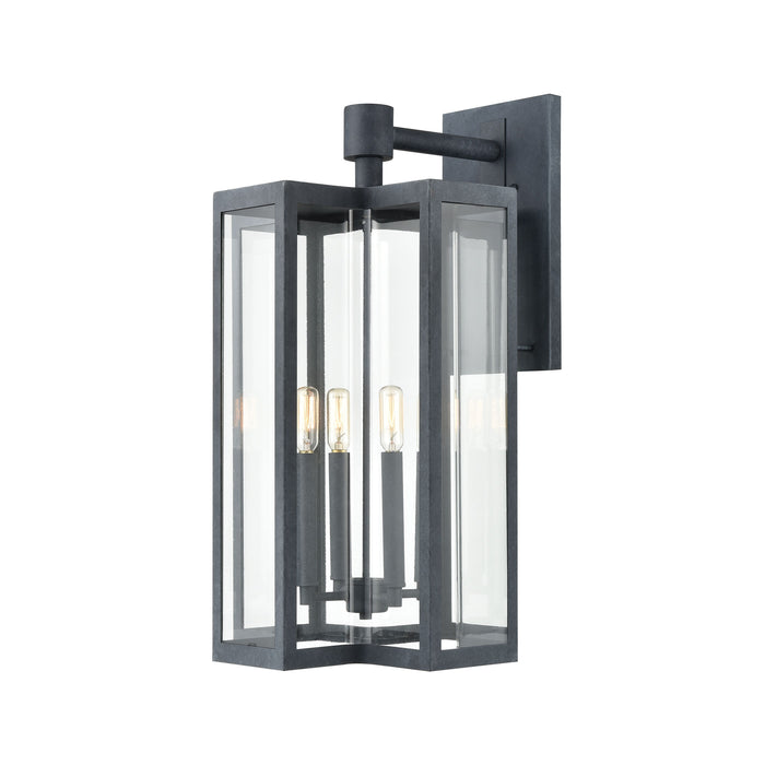 Bianca 25'' High 4-Light Outdoor Sconce - Aged Zinc