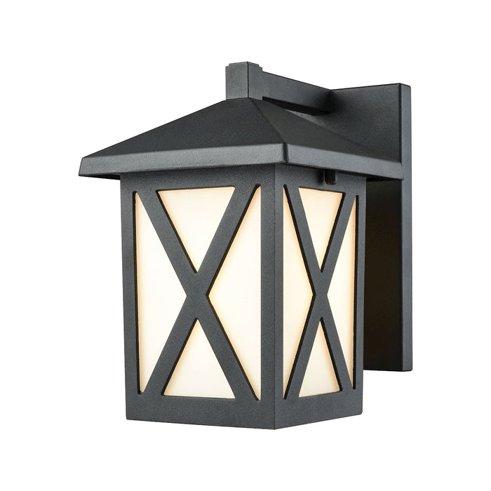 Lawton 8'' High 1-Light Outdoor Sconce - Matte Black