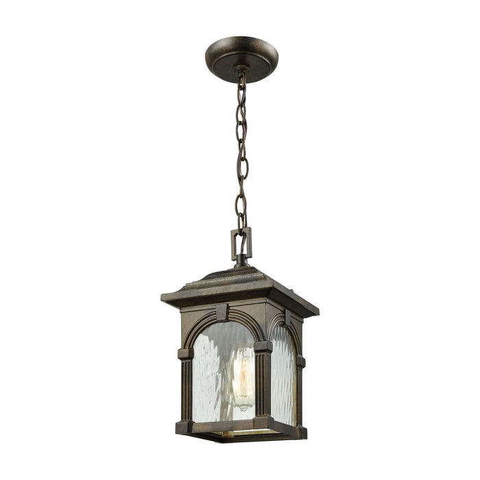 Stradelli 13'' High 1-Light Outdoor Pendant - Hazelnut Bronze