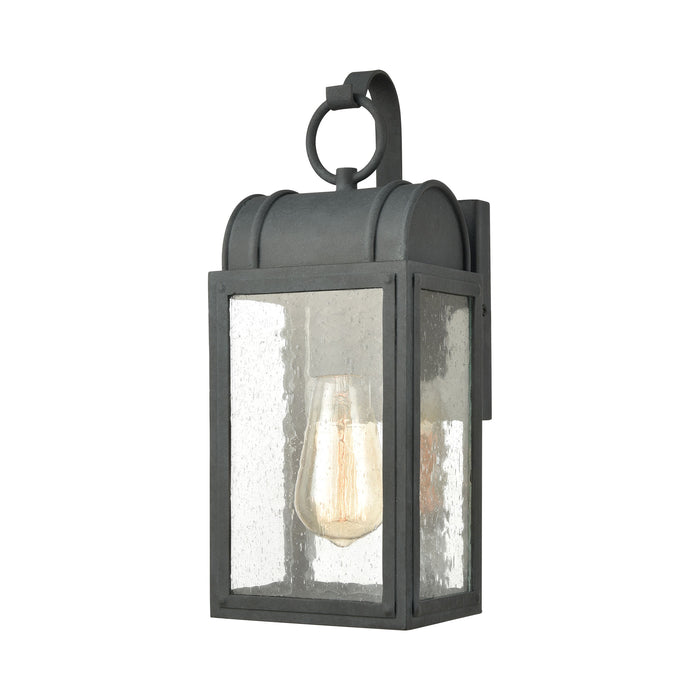 Heritage Hills 14'' High 1-Light Outdoor Sconce - Aged Zinc