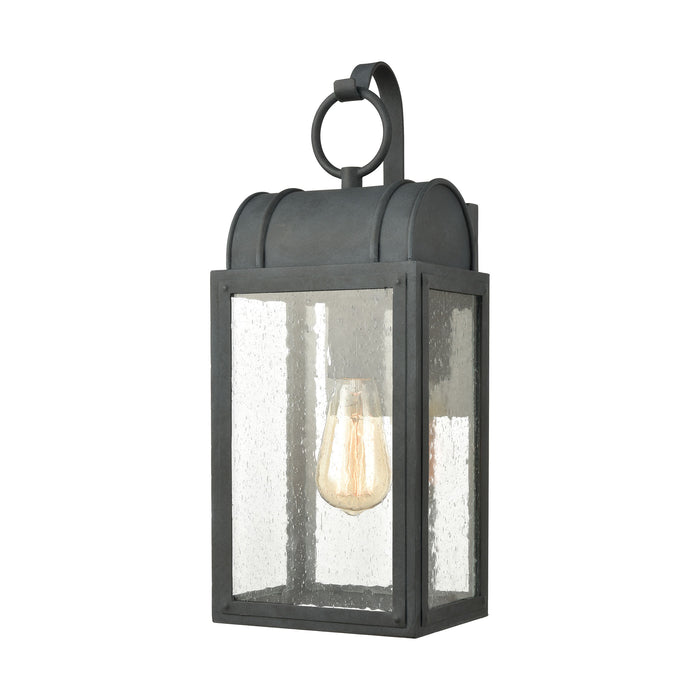 Heritage Hills 17'' High 1-Light Outdoor Sconce - Aged Zinc