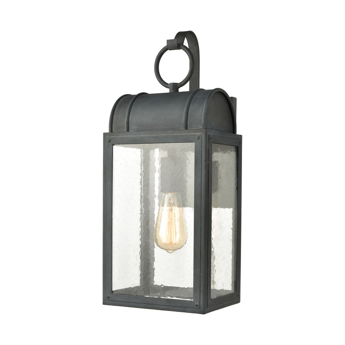 Heritage Hills 19'' High 1-Light Outdoor Sconce - Aged Zinc