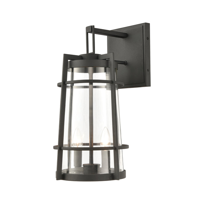 Crofton 19'' High 2-Light Outdoor Sconce - Charcoal